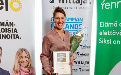 From RE-FEM Participant to Award-Winning Entrepreneur: Emelie Sandelin Named Young Entrepreneur of the Year in Coastal Ostrobothnia