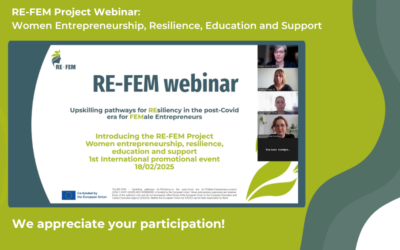 Successful webinar – Women entrepreneurship, resilience, education and support