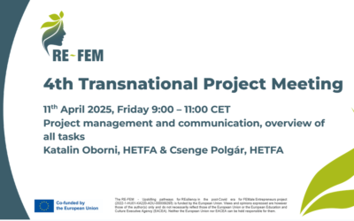 4th RE-FEM Transnational Meeting: Driving Progress, Ensuring Quality, and Shaping Sustainability
